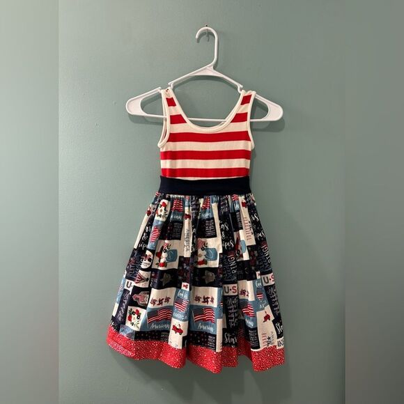 PREOWNED β¦ K PEA βSize: 8β Patriotic Dress - Picture 3 of 5